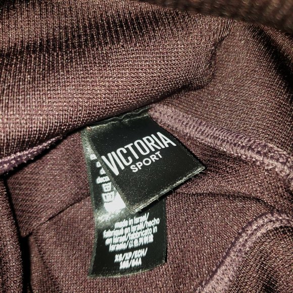 Victoria's Secret Sport Leggings Perforated Lacey Seamless Mesh Burgundy Wine - Picture 6 of 7